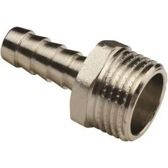 Штуцер 1/2"Н - 12 мм нік