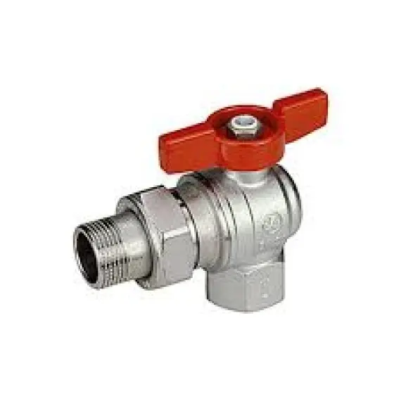 Кран кульовий 3/4" з американкою кутовий  RR Італія