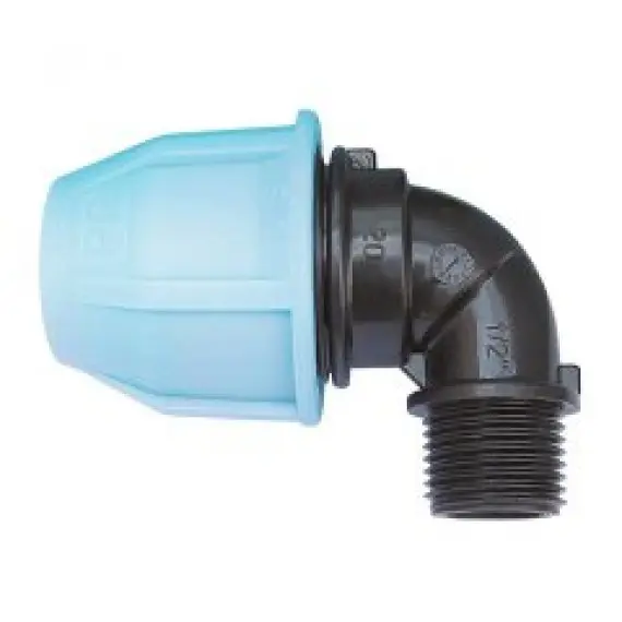 ПЛ Коліно РЗ Ø25х1/2" ПЕ (синє)