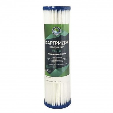 Картридж фільтрувальний гофрований Bio+systems PL-10 (5мкм)