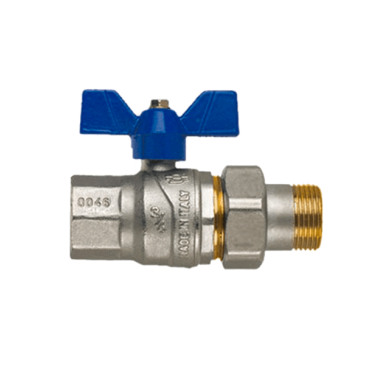 Кран кульовий 3/4" з американкою прямий Gross