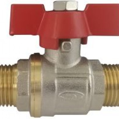 Кран кульовий 1/2" ЗЗ метелик вода Solomon PN40