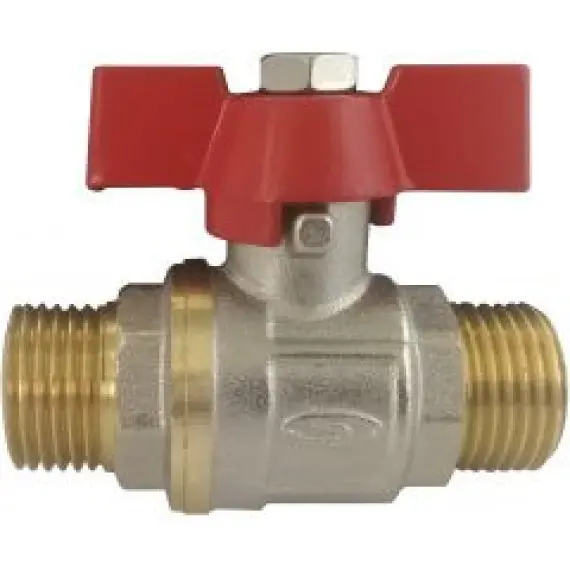 Кран кульовий 1/2" ЗЗ метелик вода Solomon PN40