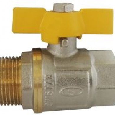 яКран кульовий 1/2" ВЗ метелик газ Solomon
