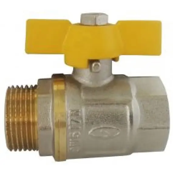 яКран кульовий 1/2" ВЗ метелик газ Solomon