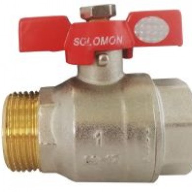 Кран кульовий 2" ВЗ метелик вода Solomon