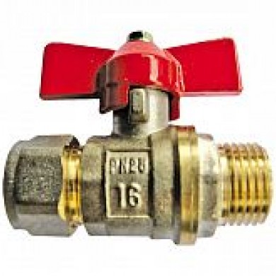 Кран кульовий 3/4" РЗ - 20 ЧМ  AW-еко