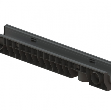 Л Лоток водовідвідний PolyMax Basic ЛВ-10.16.12-ПП пластиковий Standartpark 8020