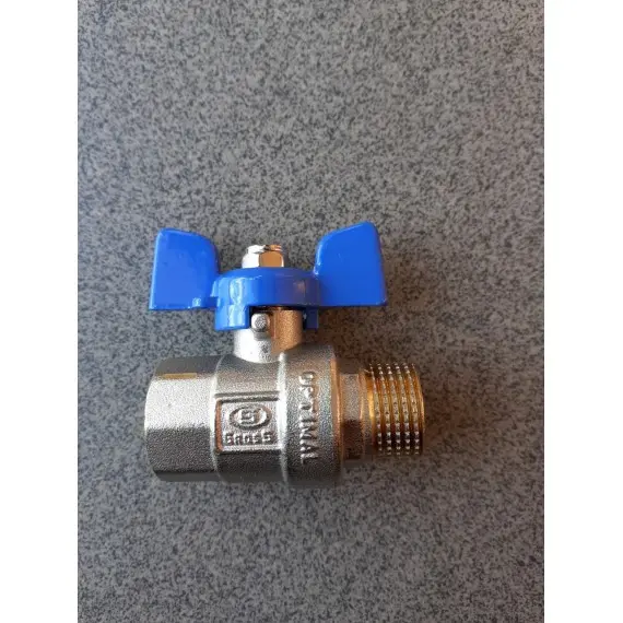 Кран кульовий 1/2" ВЗ метелик Gross PN50