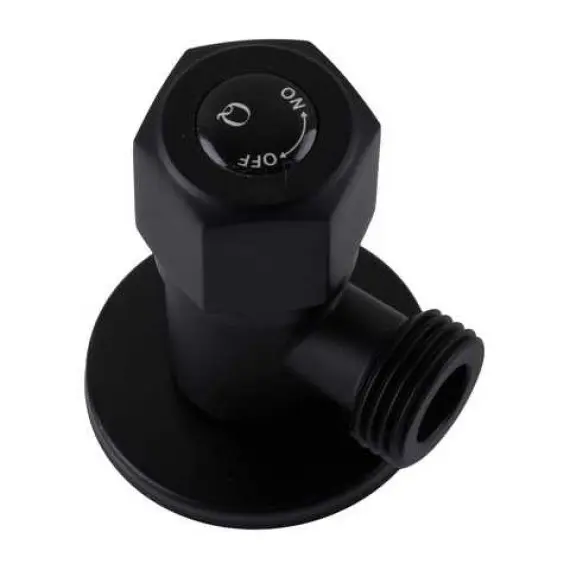 Кран приладовий кутовий 1/2" - 1/2" NV-QP888 Professional BLACK