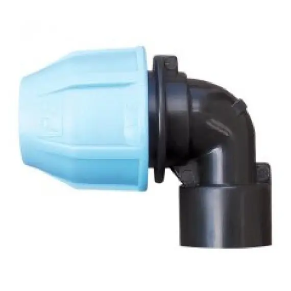 ПЛ Коліно РВ Ø40х11/2" ПЕ (синє)