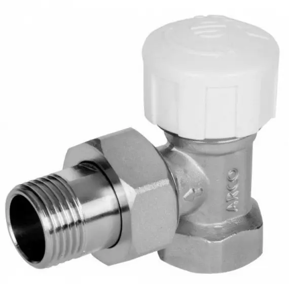 Кран радіаторний 1/2" кутов.під термоголовку ARCO